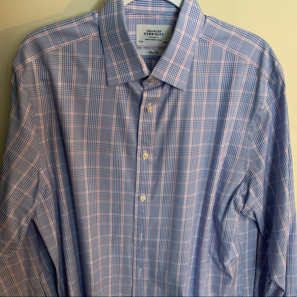 Charles Tyrwhitt - Prince of Wales - Blue/Pink